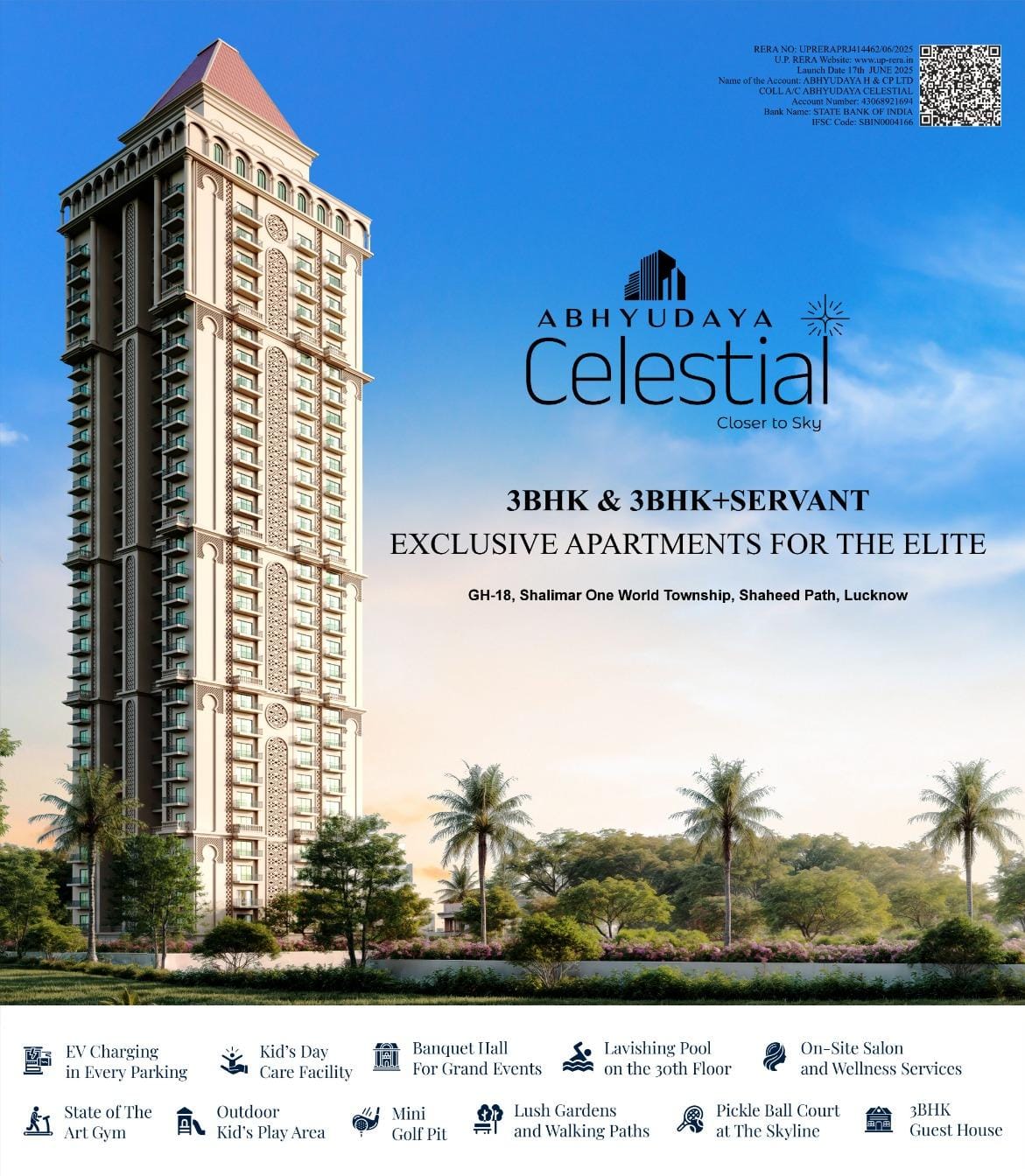 Abhyudaya Celestial Lucknow | Luxury 3 BHK Apartments